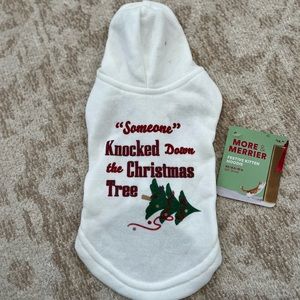 More & Merrier cat sweatshirt “someone knocked down the Christmas tree” ‘XS